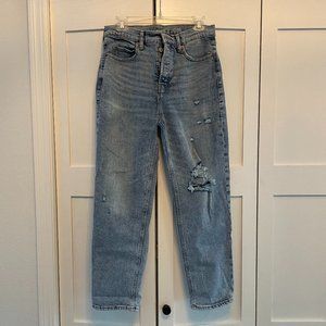 Old Navy Sky-Hi Straight Jeans, Size 8